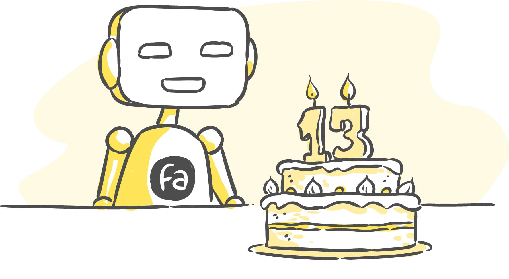 Robot slaví 13. narozeniny